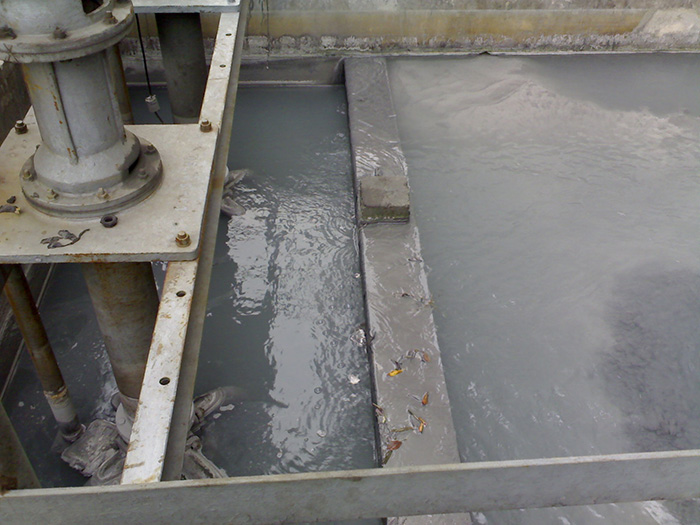 泉州电厂浆液隔离池固液分离使用现场